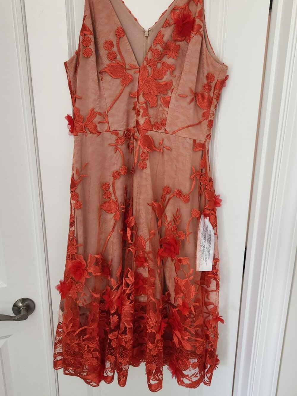 Audrey Embroidered Fit & Flare Dress The Population